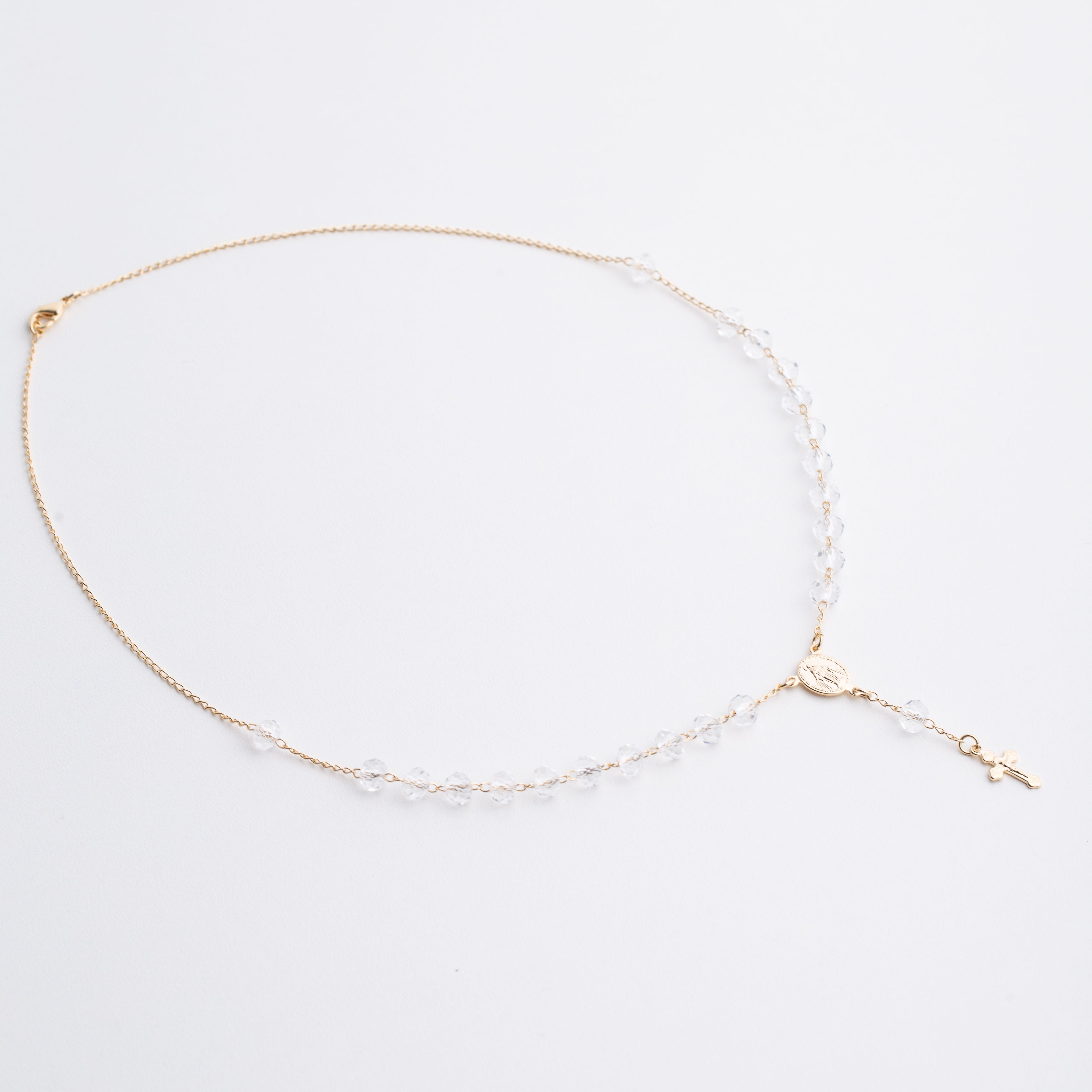 19905 Denario con Cristales Transparentes